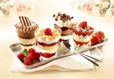 *** Desserts *** - ice, desserts, cream, fruidt, food