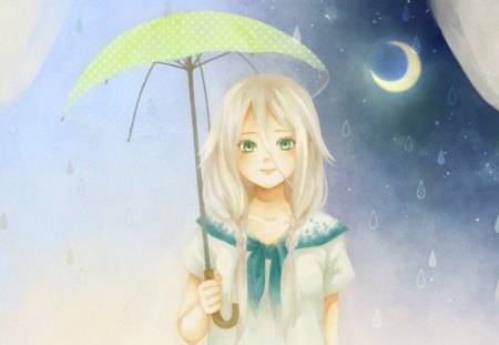 Anime Rain - cg, anime, cartoon, rain