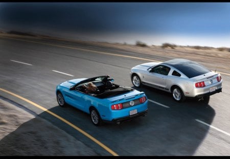 ford mustang - ford, mustang, car, road