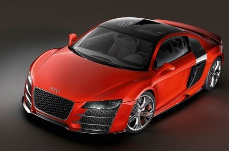 audi r8 - audi, r8, garage, red