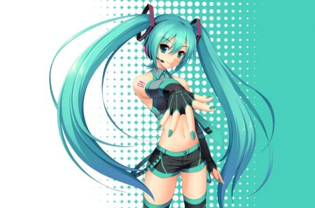 hatsune miku - hatsune, vocaloid, twin tail, miku