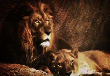 Majestic - king, lion, wildcats, animals