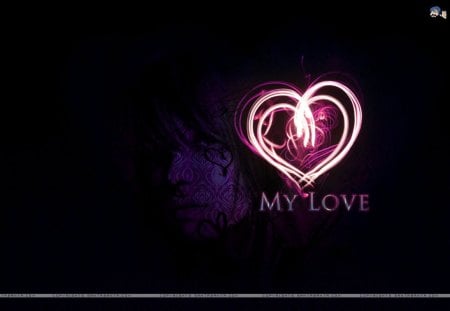 my love - love, valentine, fantasy, heart