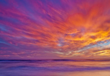 sunset - colors, sky, sunset, clouds