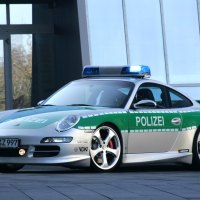 Porsche police car