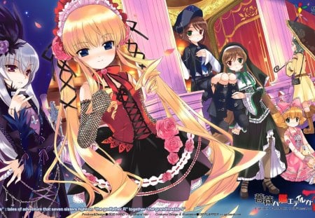 Rozen Maiden - girls, outside, rozen maiden, dress