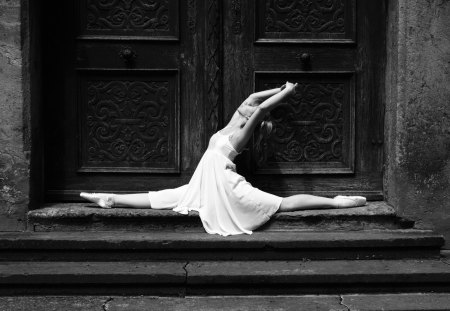 * - elegance, dance, ballet, wp, bw, grace, expression, performance, ballerina