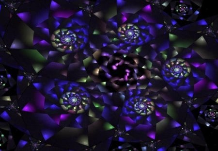 Kaleidoscope lilac flower imagination