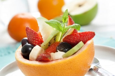 *** Fruit salad *** - salad, fresh, food, dessert, fruits