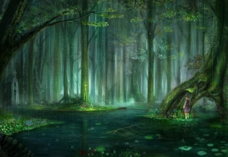 BEAUTIFUL FOREST - green, lush, fantasy, forest