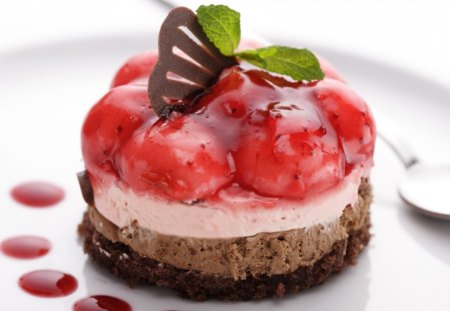 Sweets desserts - desserts, delicious, mint, cakes, sweets, fruits