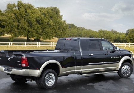 dodge ram long hauler truck - ram, dodge, long, road