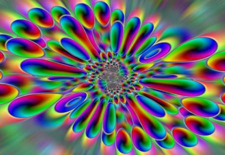 Psychedelic Rainbow Splash