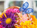 *** Bouquet with blue butterfly ***