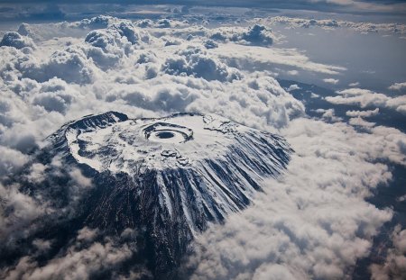 Cloud vulcano - cloud, landscapes, vulcano, photo, mountain