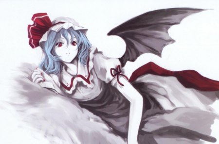 Remilia Scarlet - remilia scarlet, red, wings, black, cant think of a fourth