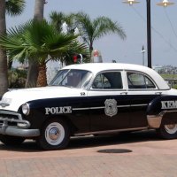 1952 chevrolet styleline sedan police car