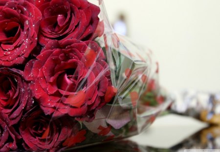 *Bouquet* - flowers, always, romantic, red roses, lovely, bouquet