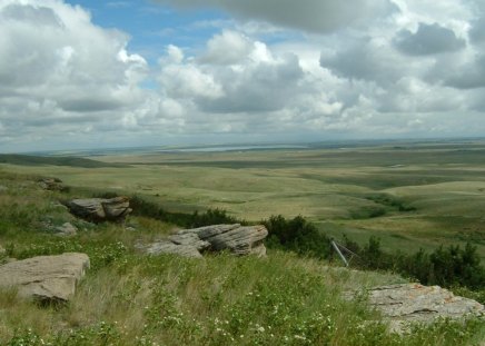 Head Smash In Buffalo Jump - alberta, head smash in buffalo jump, near fort mcleod, prairies