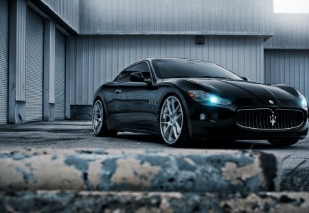 Maserati-Granturismo - cars, maserati, black cars, granturismo