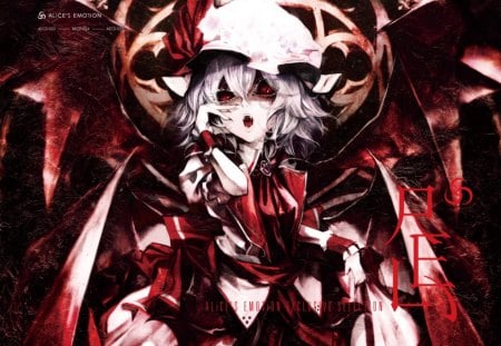 Remilia Scarlet - wings, remilia scarlet, cant think of a fourth, red