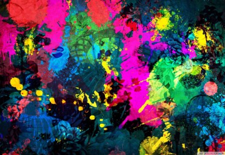 Paint - paint, hidden, Colours, Art, Abstract