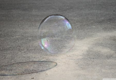 Bubble - bubble, floating, shadow, air