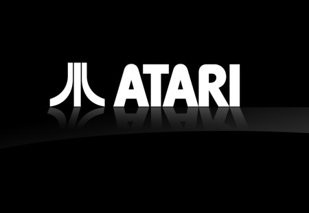 Atari - white, hd, 3d, wallpaper, atari, black