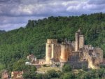 ancient castle on a hill in france hdr