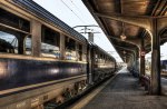 a train about to leave the station hdr