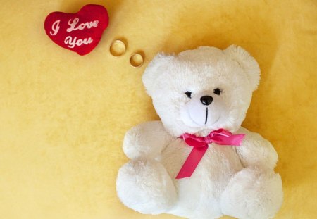 Bear Groom - bear, white, tedy, love