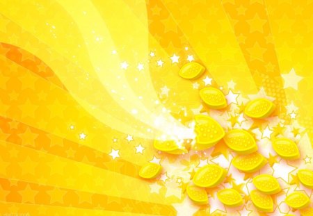 Lemon Sherbert - sunburst, juicy, lemon, illustration, starz