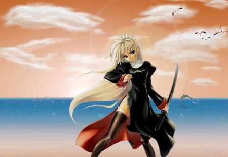 Ragnarok Priestess - priestess, game, anime, force, beach, online, ragnarok, varied