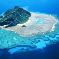 Blue island of fiji