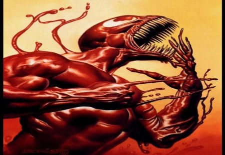 Carnage by Boris Vallejo - boris vallejo, comics, carnage, action