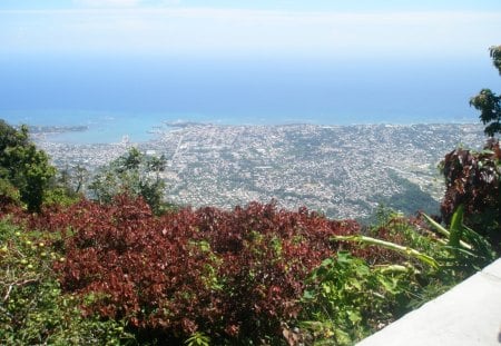 On top of the world - ocean, mountain