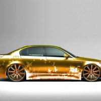 A HOT Golden Crown car