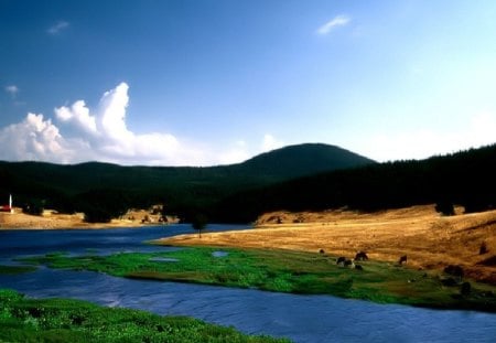 clean,clear - clean, clear, river