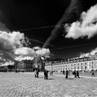 black and white paris