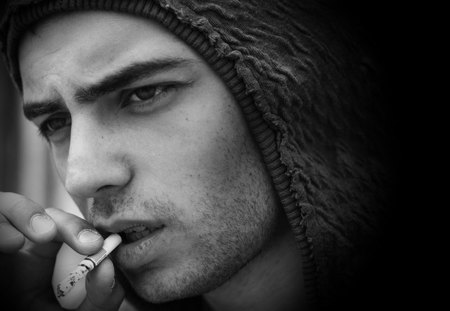 Smoking - smoke, smoking, model, man