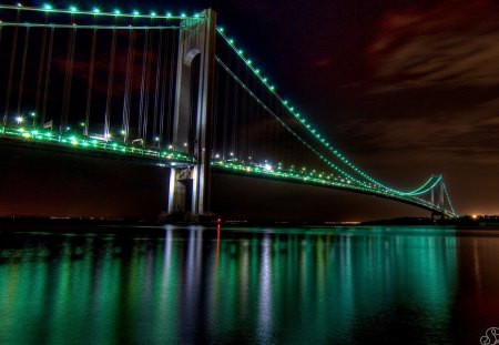 Golden-Gate-Bridge - night, bridge, golden gate, san francisco