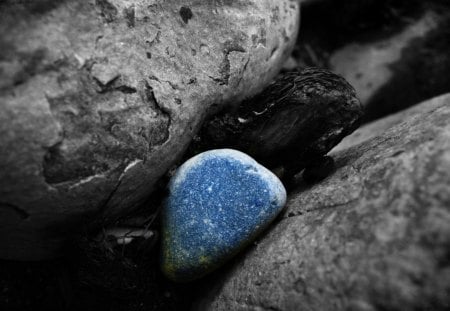 Blue Stone - beautiful, stones, stone, blue