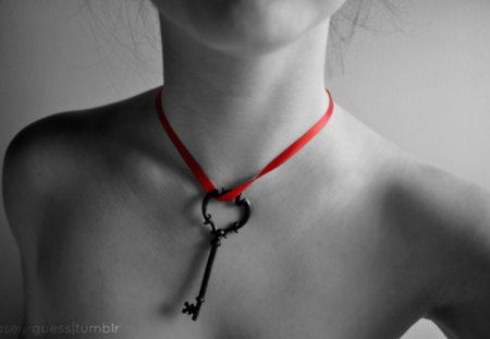 ~necklace~ - beautiful, necklace, key, woman