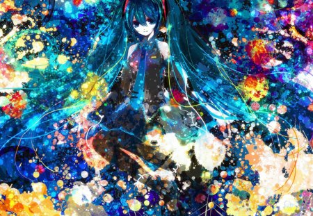 hatsune miku - hatsune, anime, miku, vocaloid