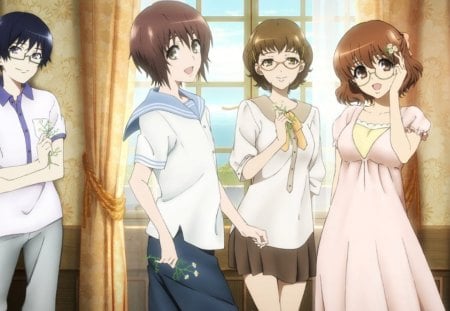 Anime - anime, cute, dress, short hair