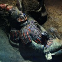 Rare Painted Terracotta Warrior