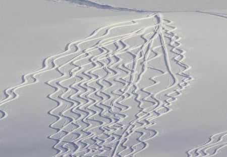 Ski designs - slopes, winter, trails, snow