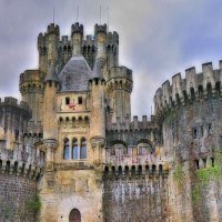 great castle in spain hdr