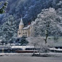 Church in winter