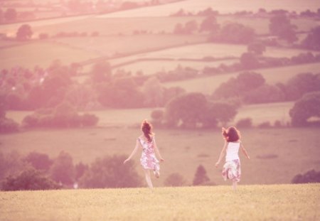 take a walk - afternoon, nature, summer, field, walk, friend, joy